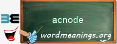 WordMeaning blackboard for acnode